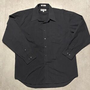Classic Black Men's Dress Shirt